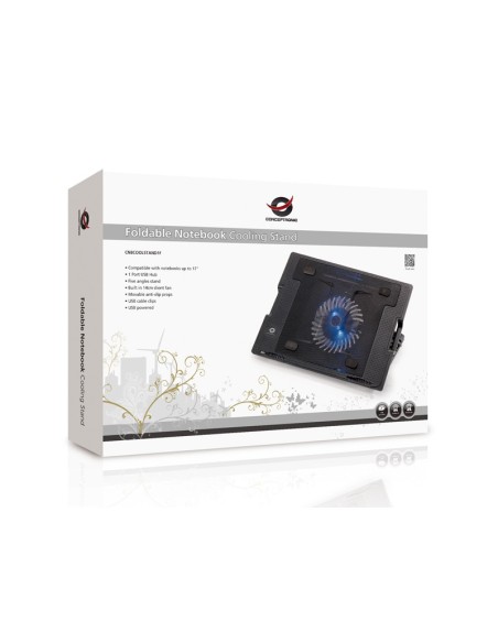 Conceptronic Base plegable de refrigeración para equipos portátiles