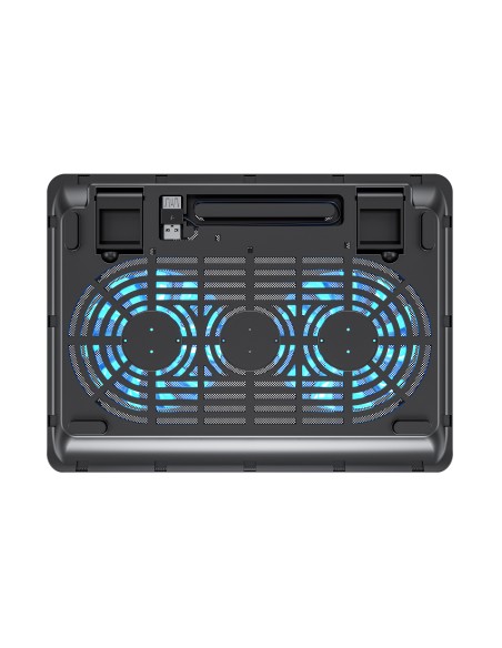 Conceptronic CNBCOOLPAD2F almohadilla fría 39,6 cm (15.6") 1000 RPM Negro