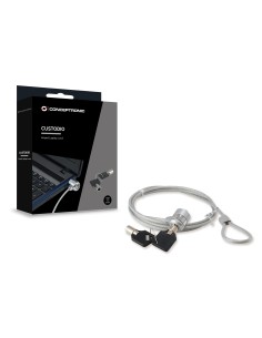Conceptronic CNBSLOCK15 cable antirrobo Plata 1,5 m 2
