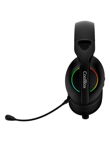 CoolBox GAMING AURICULARES CON MICRO WB01 RF+BT+3.5 NEGRO PC CONSOLAS