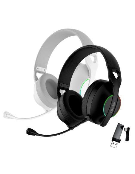CoolBox GAMING AURICULARES CON MICRO WB01 RF+BT+3.5 NEGRO PC CONSOLAS