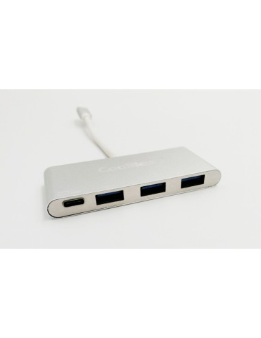 CoolBox COO-HUC3U3PD hub de interfaz USB 3.2 Gen 1 (3.1 Gen 1) Type-C 5000 Mbit s Aluminio
