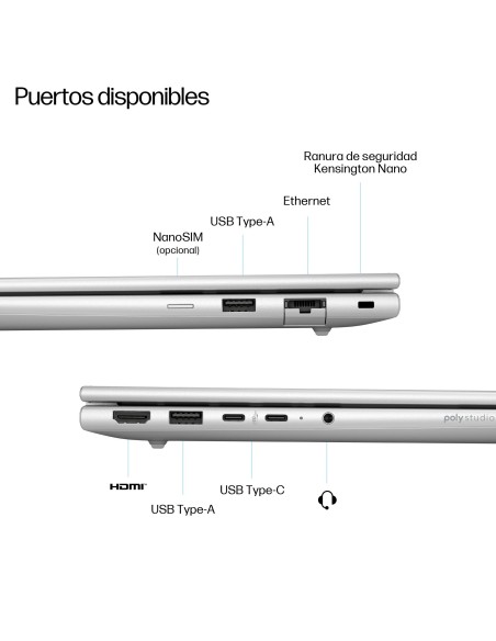 HP ProBook 4 G1q 14 inch Notebook Next Gen AI PC Wolf Pro Security Edition Copilot+ PC Qualcomm Snapdragon X1-26-100 35,6 cm