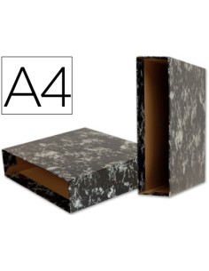 Liderpapel CZ04 caja archivador Negro, Blanco Cartón