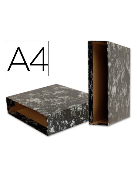 Liderpapel CZ04 caja archivador Negro, Blanco Cartón