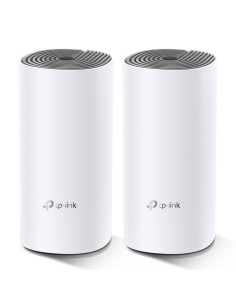 TP-Link Deco E4 (2-pack) Doble banda (2,4 GHz   5 GHz) Wi-Fi 5 (802.11ac) Blanco, Gris Interno
