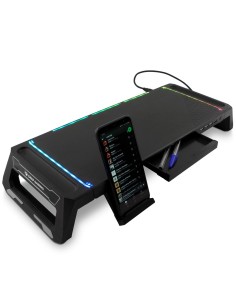 Deep Gaming DEEPGAMING SOPORTE PARA MONITOR CON HUB 4USB + ILUMINACION RGB 2