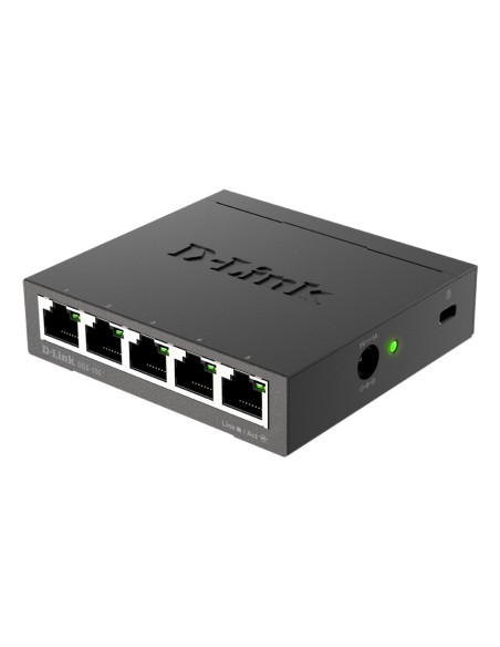 D-Link DGS-105 No administrado L2 Gigabit Ethernet (10 100 1000) Negro