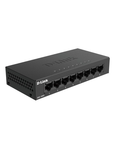 D-Link DGS-108GL No administrado Gigabit Ethernet (10 100 1000) Negro