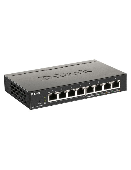 D-Link DGS-1100-08PV2 Gestionado L2 L3 Gigabit Ethernet (10 100 1000) Energía sobre Ethernet (PoE) Negro