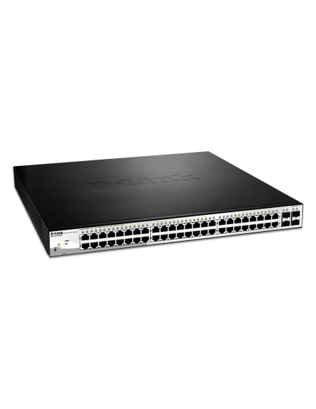 D-Link DGS-1210-52MP Gestionado L2 Gigabit Ethernet (10 100 1000) Energía sobre Ethernet (PoE) Negro, Gris