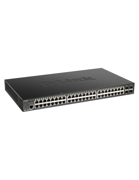 D-Link DGS-1250-52XMP Gestionado L3 Energía sobre Ethernet (PoE) Negro