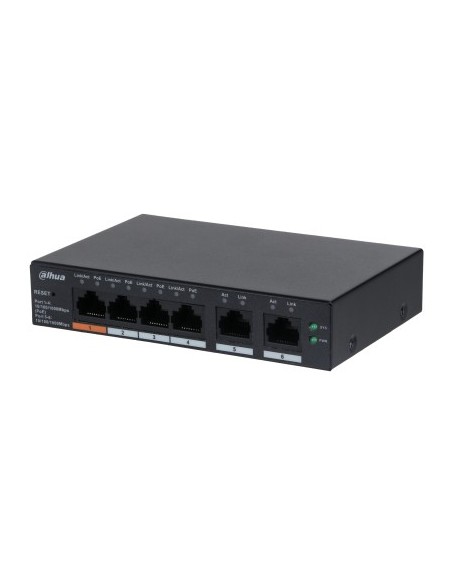 Dahua Technology DH-CS4006-4GT-60 switch Gestionado L2 Gigabit Ethernet (10 100 1000) Energía sobre Ethernet (PoE) Negro
