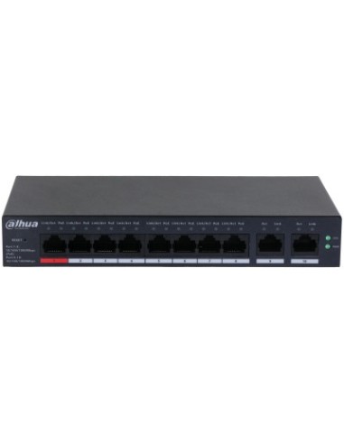 Dahua Technology DH-CS4010-8GT-110 switch Gestionado L2 Gigabit Ethernet (10 100 1000) Energía sobre Ethernet (PoE) Negro