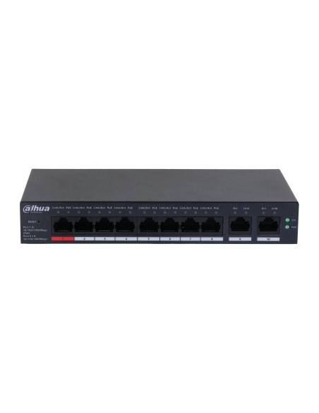 Dahua Technology DH-CS4010-8GT-110 switch Gestionado L2 Gigabit Ethernet (10 100 1000) Energía sobre Ethernet (PoE) Negro