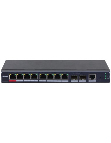 Dahua Technology PoE SG4010P-2F Gestionado L2 Gigabit Ethernet (10 100 1000) Energía sobre Ethernet (PoE) Negro