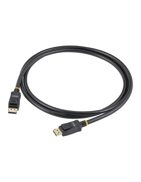 StarTech.com Cable DisplayPort 1.2 4K 60Hz de 2m - Cable DP UHD con Pestillos - con Certificación VESA - Cable para Monitor