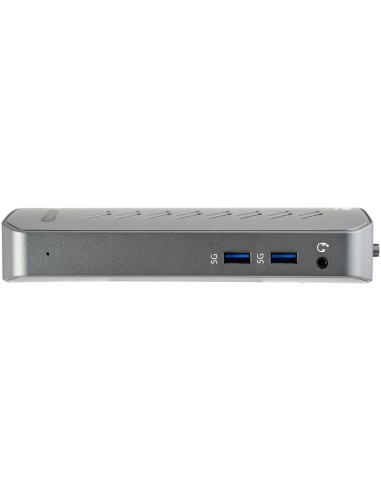 StarTech.com Dock USB-C o USB-A - Docking Station Universal Híbrido USB 3.0 para Ordenador Portátil USB Tipo C o USB-A - para 2