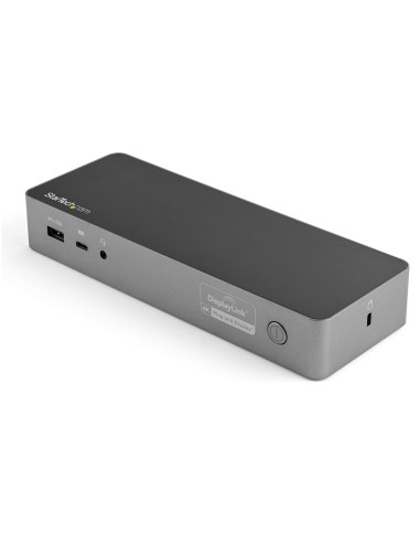 StarTech.com Docking Station Universal para Portátil - Replicador de Puertos Híbrido USB-C -A - 2x HDMI y DP 4K - PD 100W - Mac