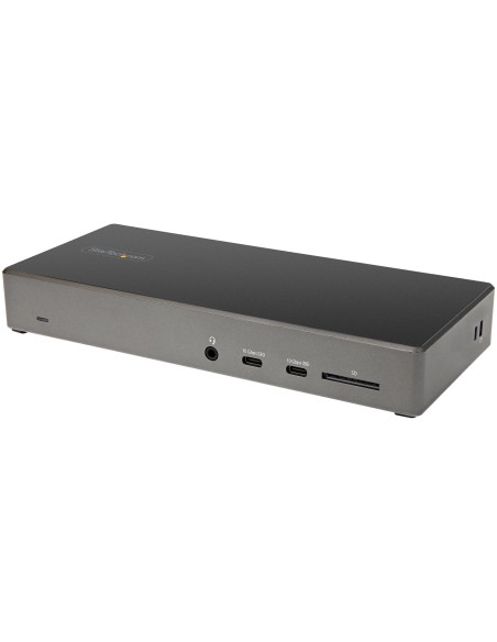 StarTech.com Dock USB-C - Docking Station USB Tipo C para 3 Monitores de 4K - con 100W de Entrega de Alimentación PD - Modo Alt