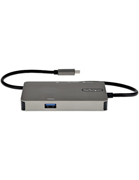 StarTech.com Adaptador Multipuertos USB-C - Docking Station USB Tipo C a HDMI 4K30 o VGA 1080p - Replicador de Puertos USBC PD