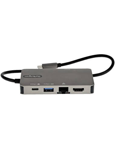 StarTech.com Adaptador Multipuertos USB-C - Docking Station USB Tipo C a HDMI 4K30 o VGA 1080p - Replicador de Puertos USBC PD