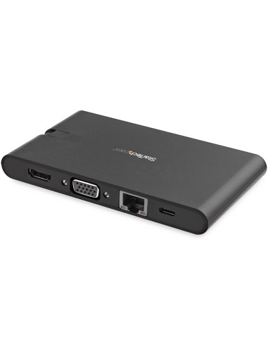 StarTech.com Docking Station USB-C con HDMI y VGA - para Mac y Windows -3x USB 3.0 - SD   micro SD - PD 3.0 - Adaptador USB C a