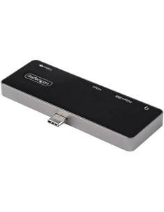 StarTech.com Adaptador Multipuertos USB C a HDMI 2.0 de 4K 60Hz - Entrega de Alimentación PD de 100W Pass Through - Hub USB 3.0 2
