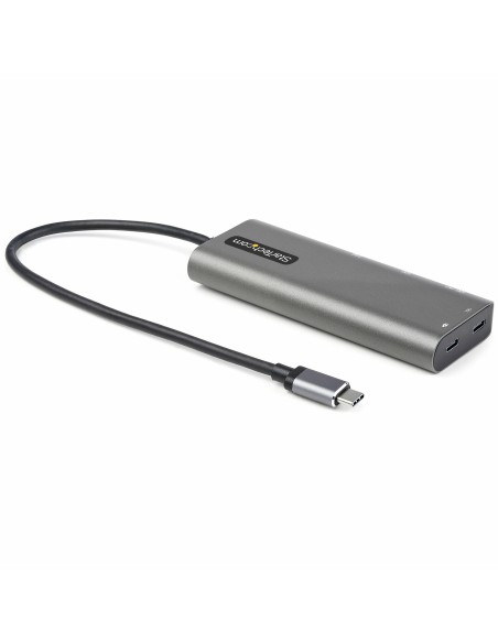 StarTech.com Adaptador Multipuertos USB-C - Docking Station USB Tipo C a HDMI o Mini DisplayPort 4K60 - Replicador de Puertos