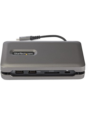 StarTech.com Adaptador Multipuertos USB-C - USB Tipo C a HDMI 2.0 4K a 60Hz - Hub Ladrón USB de 2 Puertos de 10Gbps - con PD de
