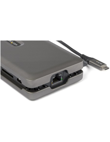 StarTech.com Adaptador Multipuertos USB-C - USB Tipo C a HDMI 2.0 4K a 60Hz - Hub Ladrón USB de 2 Puertos de 10Gbps - con PD de