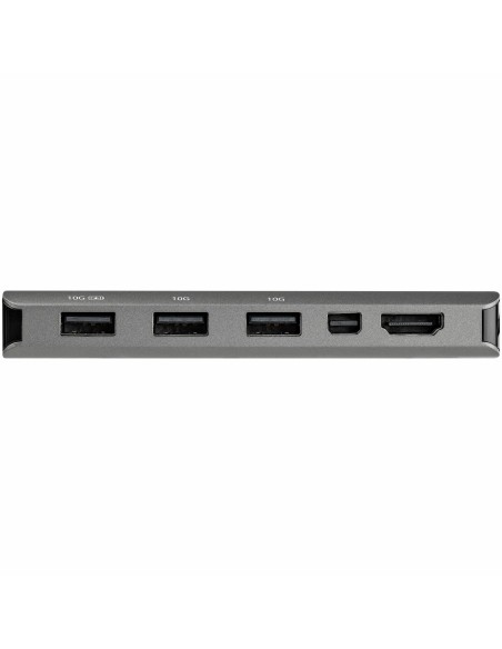 StarTech.com Adaptador Multipuertos USB-C - Docking Station USB Tipo C a HDMI o Mini DisplayPort 4K60 - Replicador de Puertos