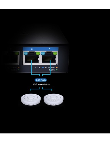 D-Link DMS-107 E switch No administrado Gigabit Ethernet (10 100 1000) Negro