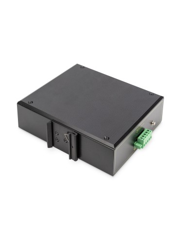 Digitus Conmutador PoE de red Gigabit Ethernet de 4 puertos, industrial, no gestionado, 2 enlaces ascendentes SFP