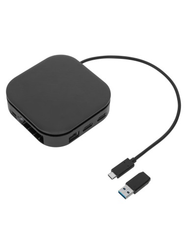 Targus DOCK116GLZ base para portátil y replicador de puertos Alámbrico USB 3.2 Gen 2 (3.1 Gen 2) Type-C Negro