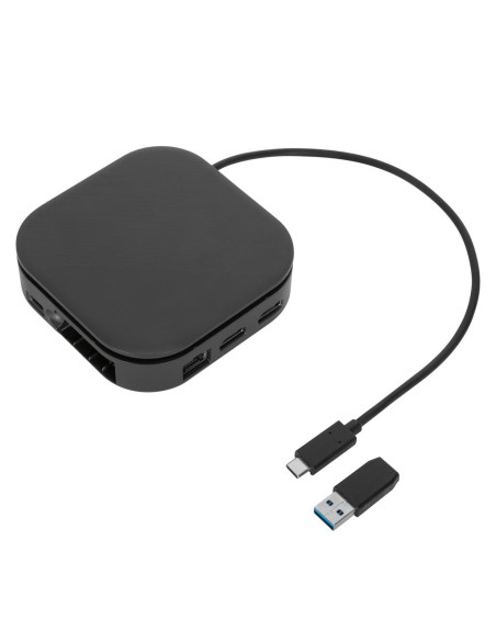 Targus DOCK116GLZ base para portátil y replicador de puertos Alámbrico USB 3.2 Gen 2 (3.1 Gen 2) Type-C Negro
