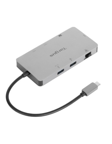 Targus DOCK423EU base para portátil y replicador de puertos Alámbrico USB 3.2 Gen 1 (3.1 Gen 1) Type-C Plata