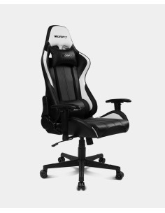 DRIFT DR175 Silla para videojuegos universal Asiento acolchado Negro, Blanco 2