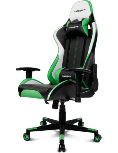 DRIFT DR175 Silla para videojuegos universal Asiento acolchado Negro, Verde, Blanco 2