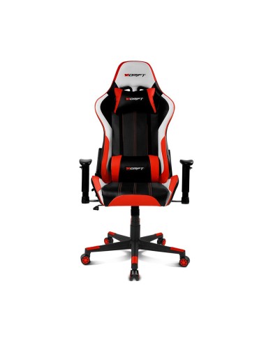 DRIFT DR175 Silla para videojuegos universal Asiento acolchado Negro, Rojo, Blanco