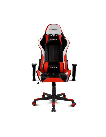 DRIFT DR175 Silla para videojuegos universal Asiento acolchado Negro, Rojo, Blanco