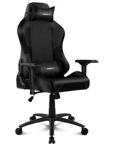 DRIFT DR250 Silla para videojuegos de PC Asiento acolchado tapizado Negro, Carbono