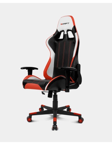 DRIFT DR175 Silla para videojuegos universal Asiento acolchado Negro, Rojo, Blanco