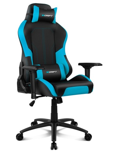 DRIFT DR250 Silla para videojuegos de PC Asiento acolchado tapizado Negro, Azul