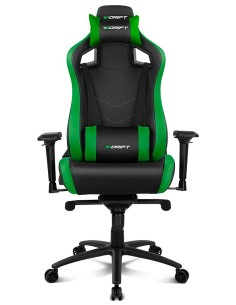 DRIFT DR500 Silla para videojuegos de PC Asiento acolchado tapizado Negro, Verde 2