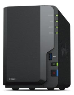 Synology DiskStation DS223 servidor de almacenamiento NAS Escritorio Realtek RTD1619B 2 GB DDR4 0 TB