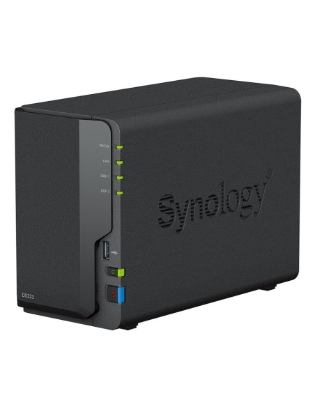 Synology DiskStation DS223 servidor de almacenamiento NAS Escritorio Realtek RTD1619B 2 GB DDR4 0 TB