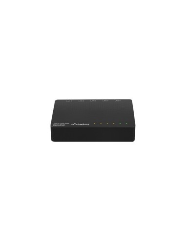 Lanberg DSP3-1005-60W switch No administrado Gigabit Ethernet (10 100 1000) Energía sobre Ethernet (PoE) Negro