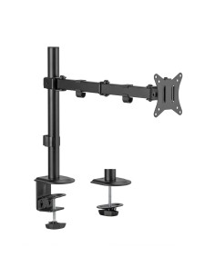AISENS Soporte de Mesa ECO Giratorio e Inclinable para Monitor TV 9Kg (3 Pivotes, 1 Brazo) de 17-32, Negro