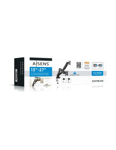AISENS DT27TSR-045 soporte para monitor 81,3 cm (32") Escritorio Negro